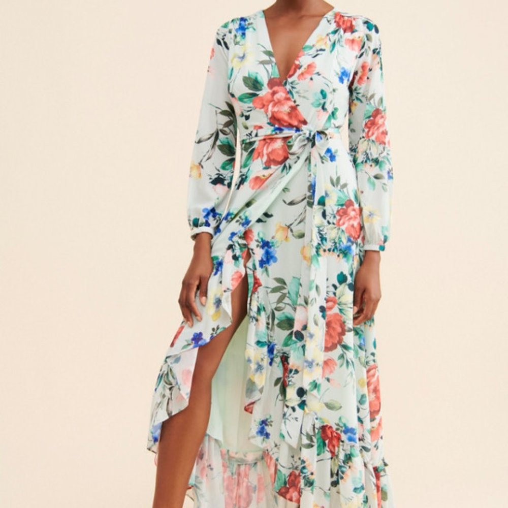NWT Free People Yumi Kim Mare Wrap Maxi Dress